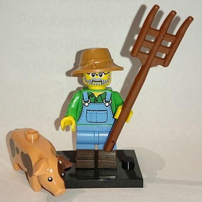 LEGO Minifigure-Farmer-Collectible Minifigures / Series 15-COL15-1-Creative Brick Builders